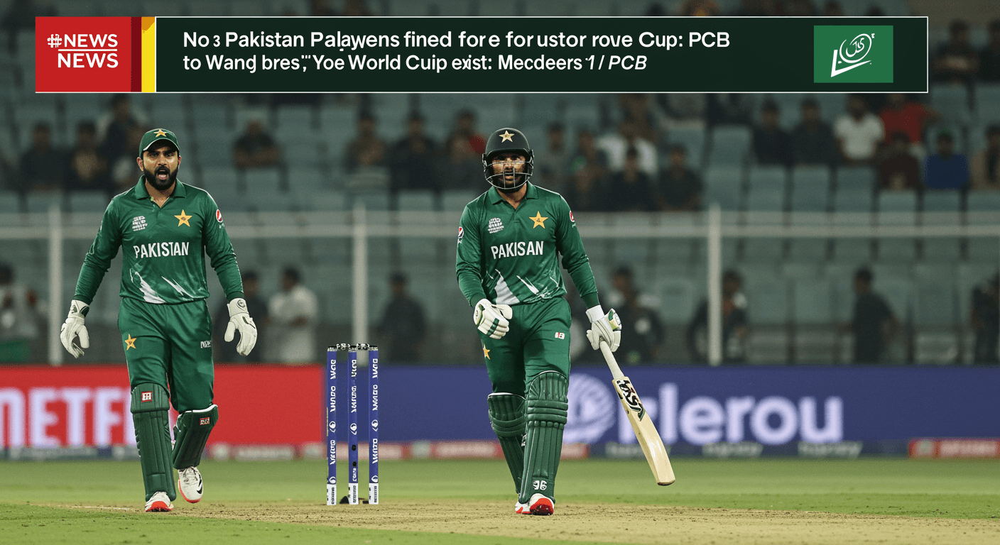 PCB Opts Against Fines for Pakistan's T20 World Cup Exit