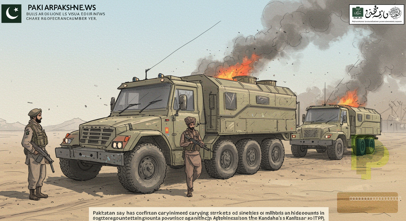 Pakistan Strikes Militant Hideouts in Kandahar Amid Escalation