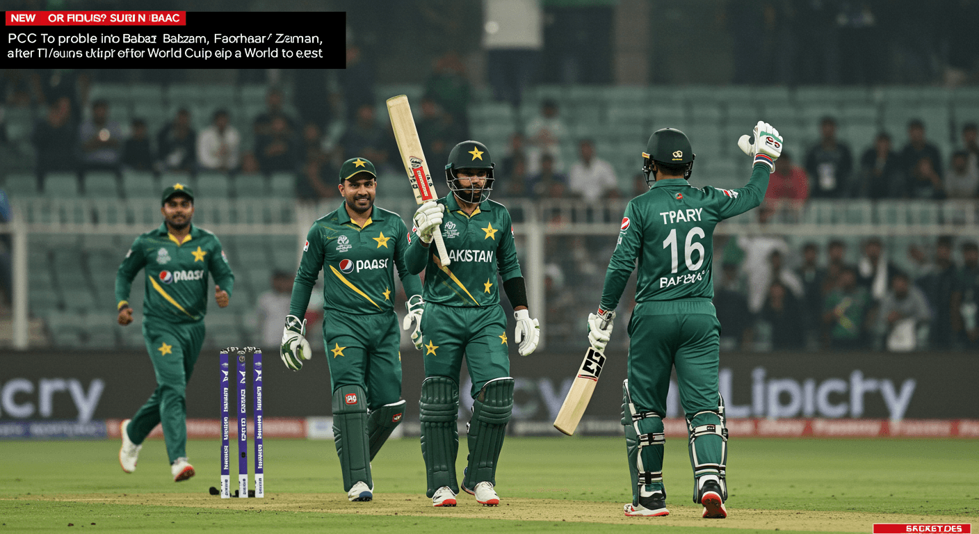 PCB to Probe Babar, Fakhar After T20 World Cup Exit