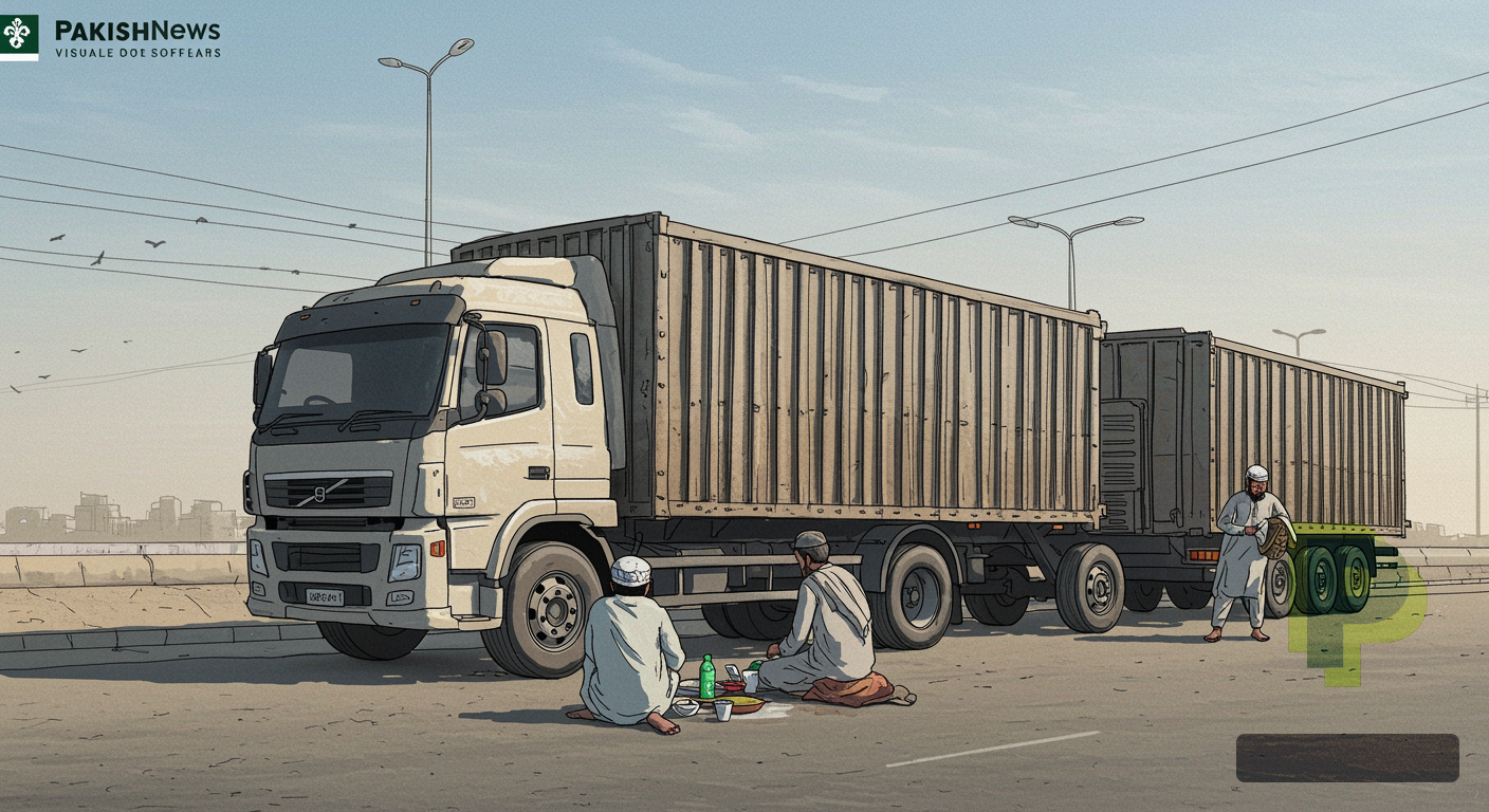 پاکستان کی شاہراہوں پر ٹرکرز کا افطار: عید کی تیاریوں میں گھر سے دوری کیسے متاثر کر رہی ہے؟