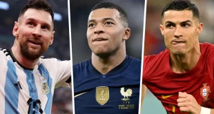 Messi Ronaldo mbappe richest football players